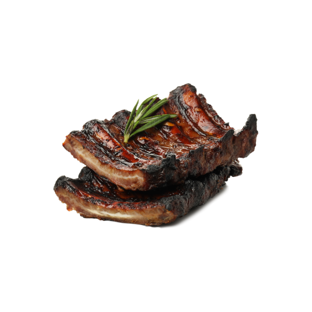 Thin cut BBQ pork ribs 500g